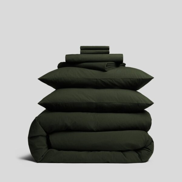 Evergreen Brushed Cotton Bed Bundle
