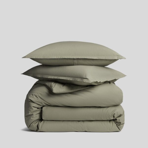 Moss Brushed Cotton Cover Set