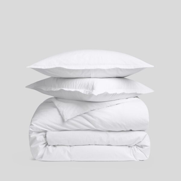 Cozy White Brushed Cotton Set