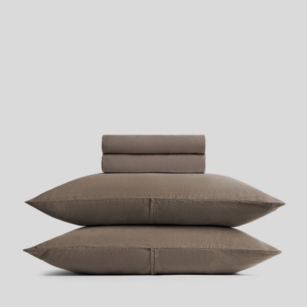 Cooling Warm Grey Linen Tencel Set