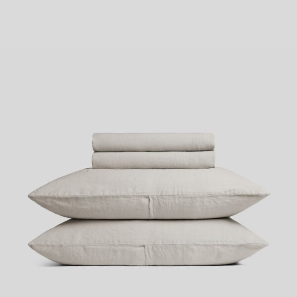 Dove Linen Bedding Set