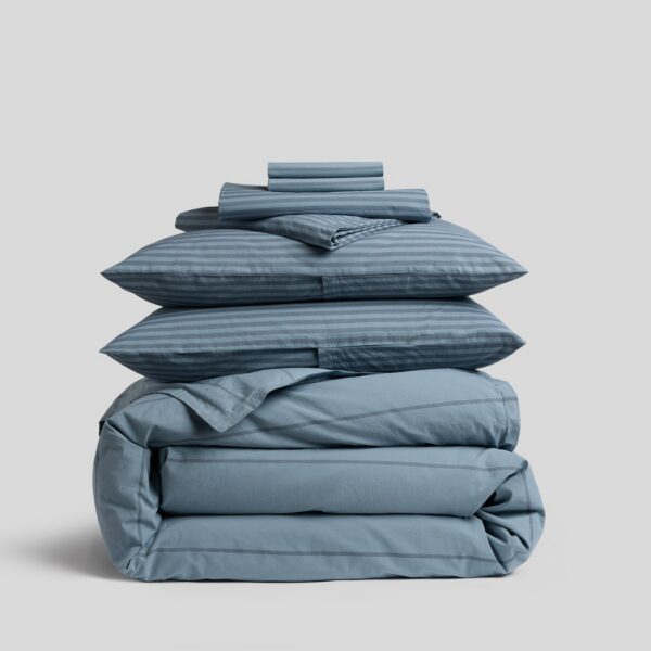 Dusk Stripe Smooth Cotton Bedding Bundle