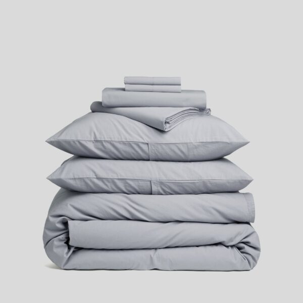 Sky Blue Percale Bed Bundle