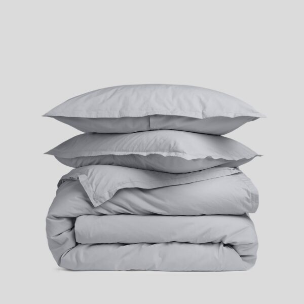 Sky Blue Percale Duvet Set
