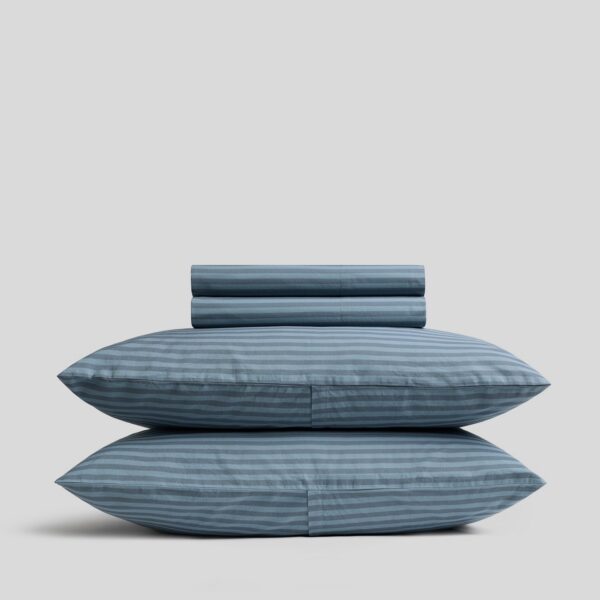 Dusk Stripe Percale Bedding Set