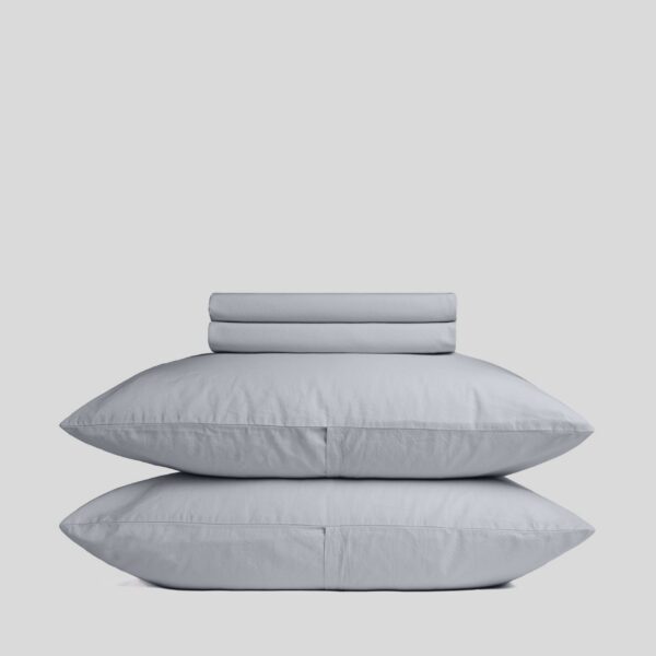 Sky Blue Percale Sheet Set
