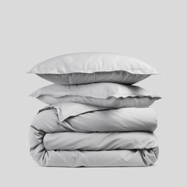 Light Grey Sateen Bedding Set